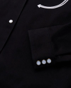 Closeup detail view of Women's Dolly Jacket - Black/White