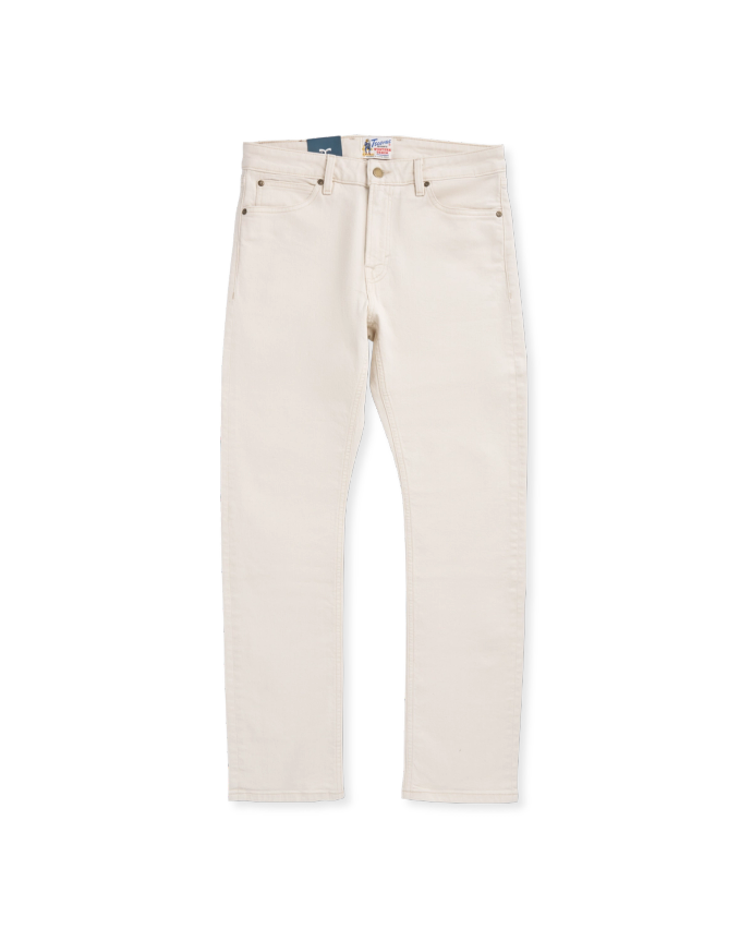 Front view of Men's Slim Stretch Twill - Light Sand on plain background