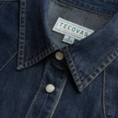 Closeup detail view of Women's Denim Pearl Snap (II) - Medium
