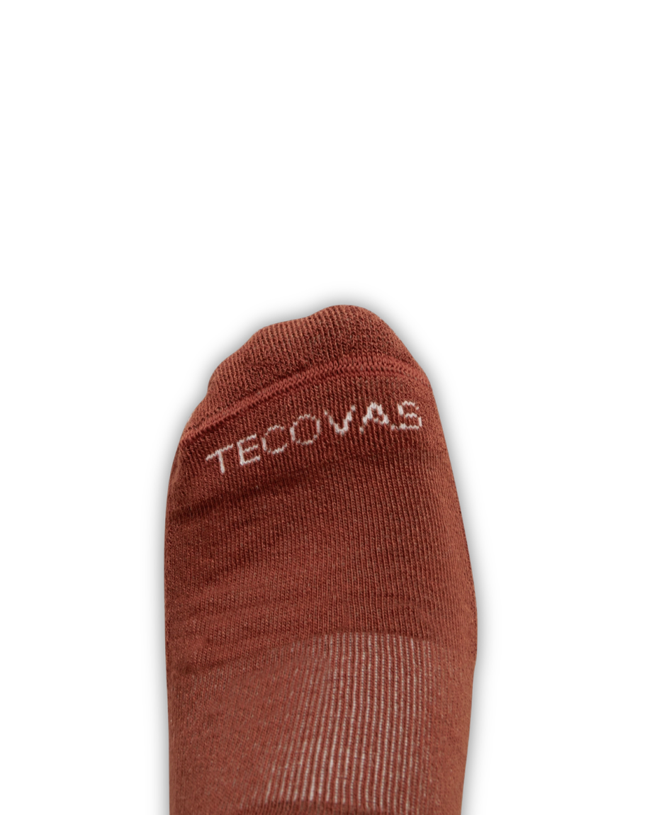 View of Buckin Bronc Crew Socks (2-Pack) - White / Rust