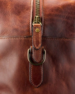 Closeup view of Bartlett Carrier Duffle - Cognac
