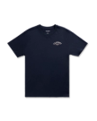 Front view of Men's Western Wear T-Shirt - Navy/Bone on plain background