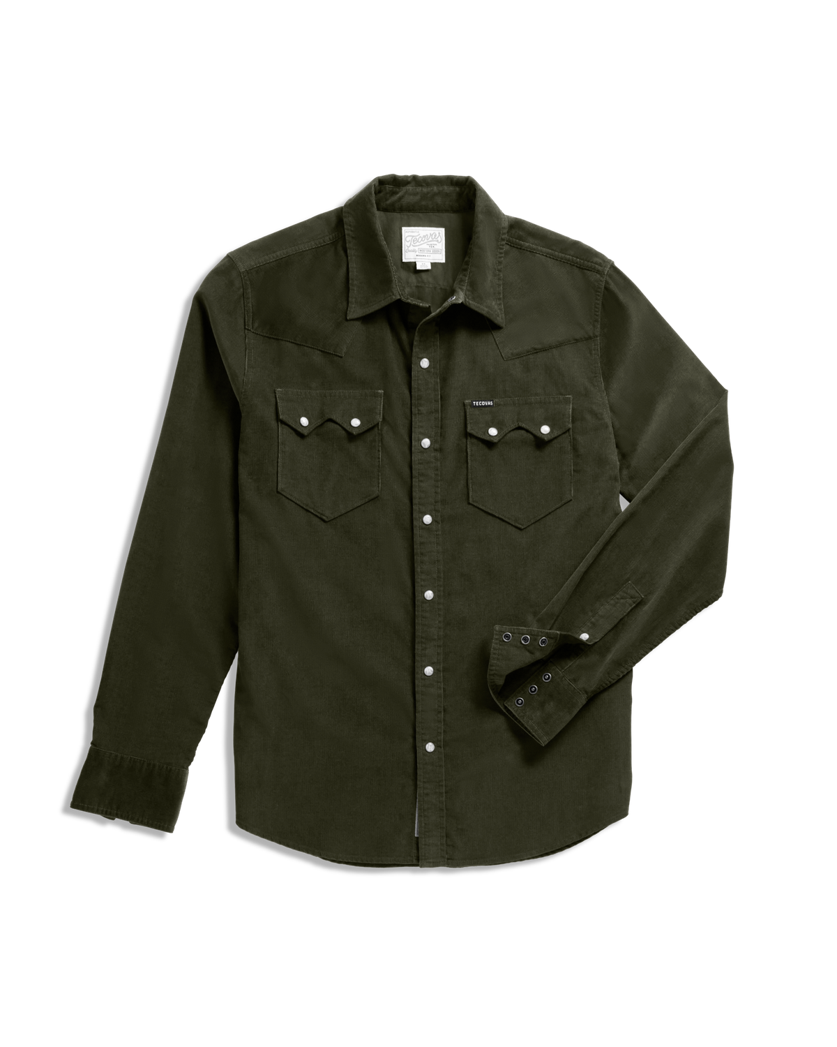 Men's Long Sleeve Texas Weight Corduroy Pearl Snap | Tecovas