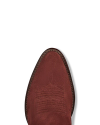 Toe view of The Jane - Brick Suede on plain background