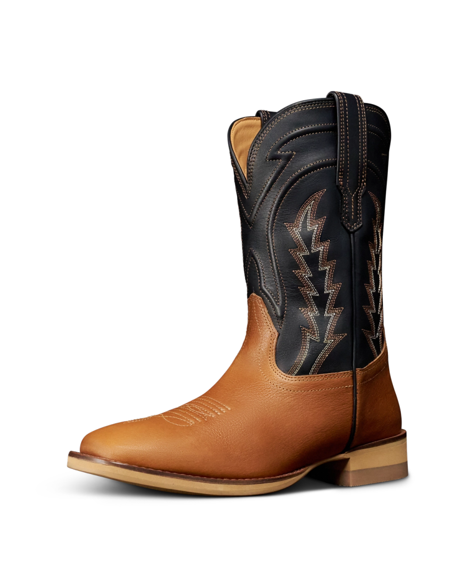 Quarterfront view of The Doc Kid - Tan on plain background