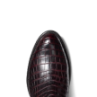 Toe view of The Cooper - Black Cherry on plain background