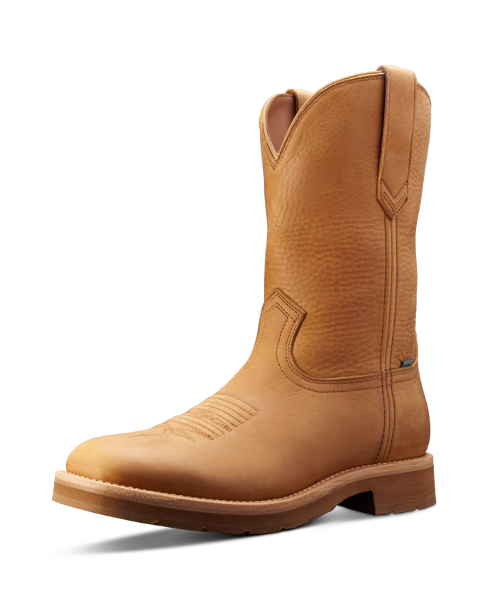 The Rugged Square Toe in Light Tan Cowhide - Men's Cowboy The Rugged Square Toe in Light Tan Cowhide - Men's Cowboy