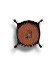 Front view of Bartlett Coaster 4 Pack - Cognac on plain background