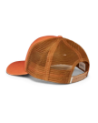 Quarterback view of Western Wear 5 Panel Mid Pro Trucker - Burnt Orange on plain background