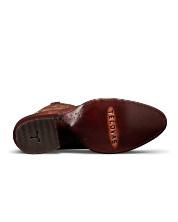 Sole view of The Cartwright Wild Horses - Chestnut Cowhide on plain background