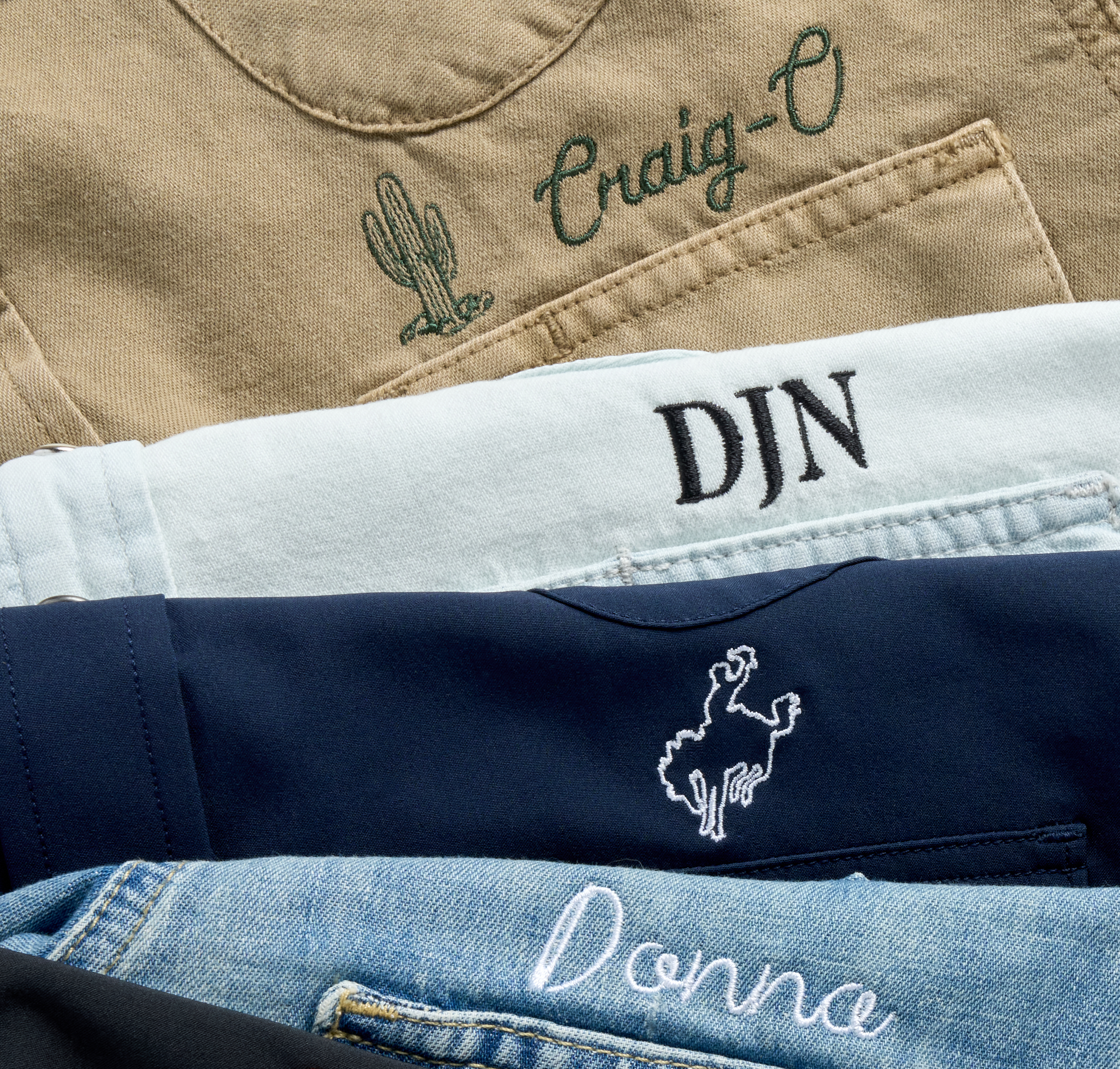 women's western shirt custom embroidery options