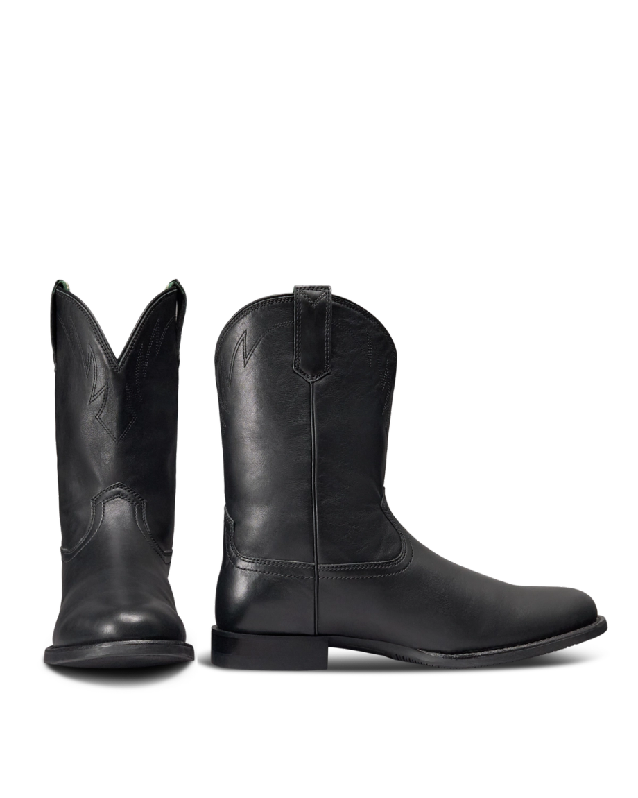 Pair view of The Glen - Midnight Cowhide on plain background