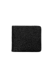 Back view of Men's Stingray Billfold - Jet Black on plain background