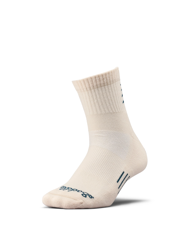 Quarterfront view of Hiker Socks (2-Pack) - Saddle Up Multi on plain background