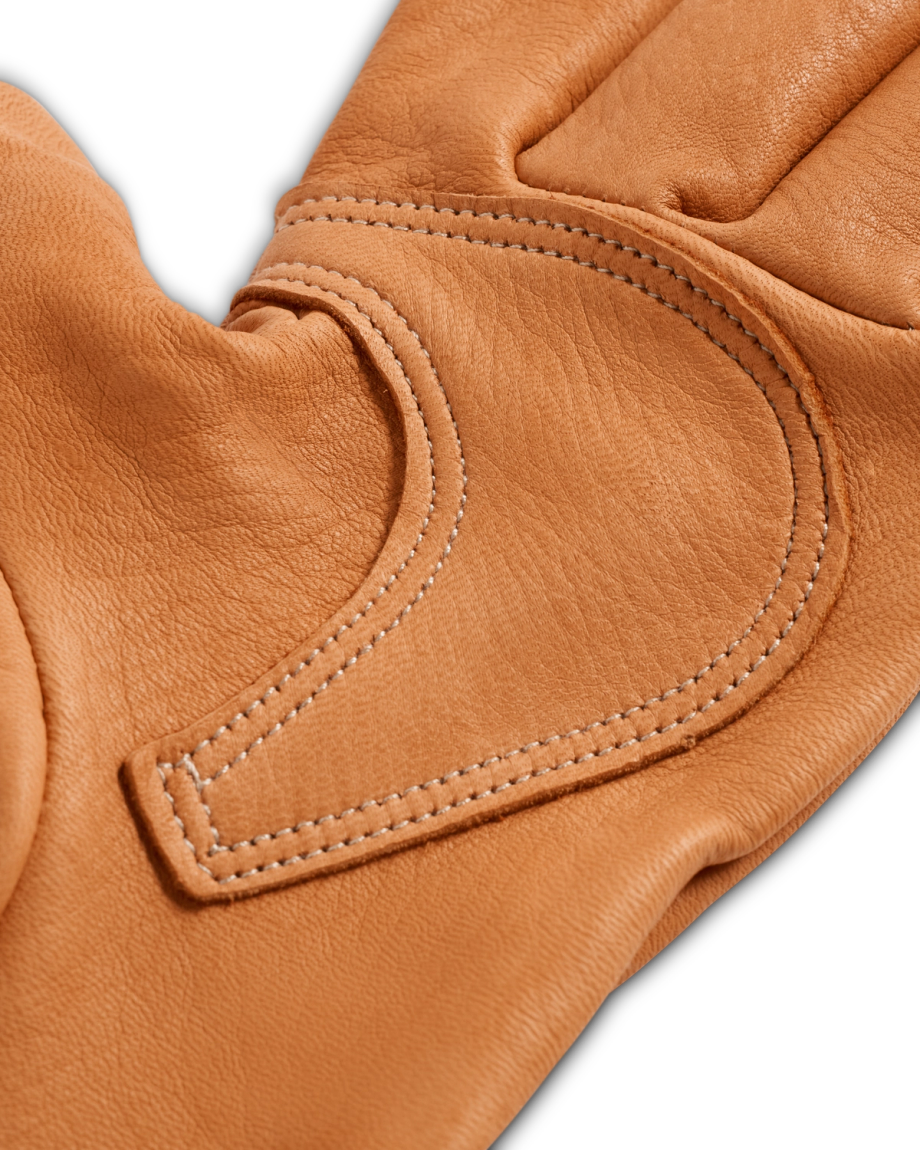 Closeup view of Chore Gloves - Tan
