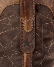 Closeup view of The Doc - Dark Chestnut / Coffee Cowhide