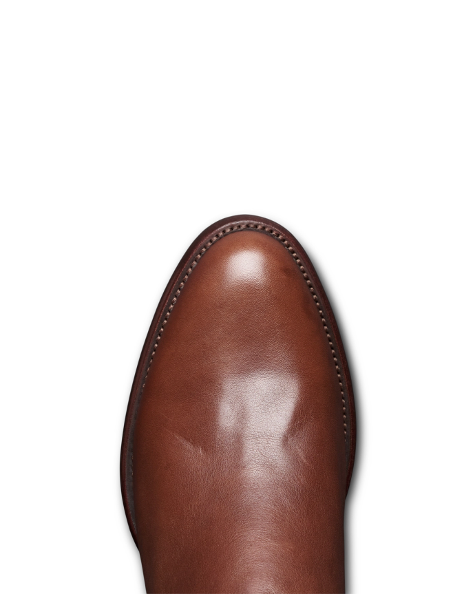 Toe view of The Dean - Hazelnut on plain background