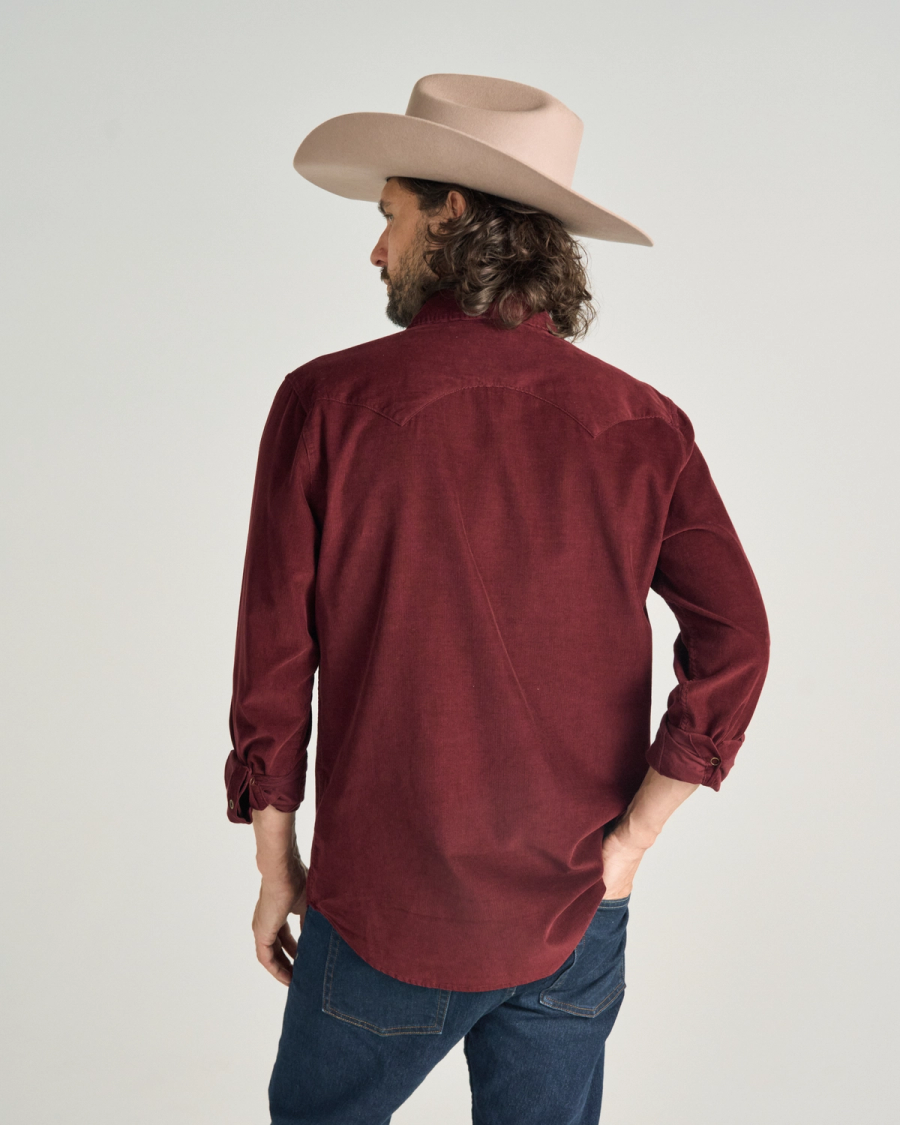 Men's Texas Weight Corduroy Pearl Snap | Tecovas