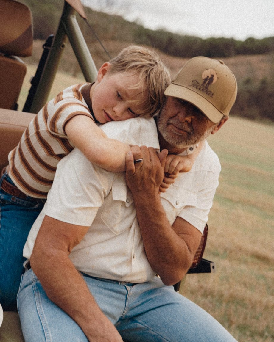 View of Father and Son Fishing Hat - Brown