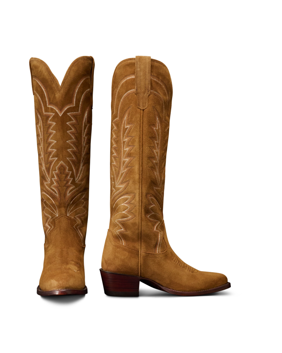 Pair view of The Abby - Sienna Suede on plain background