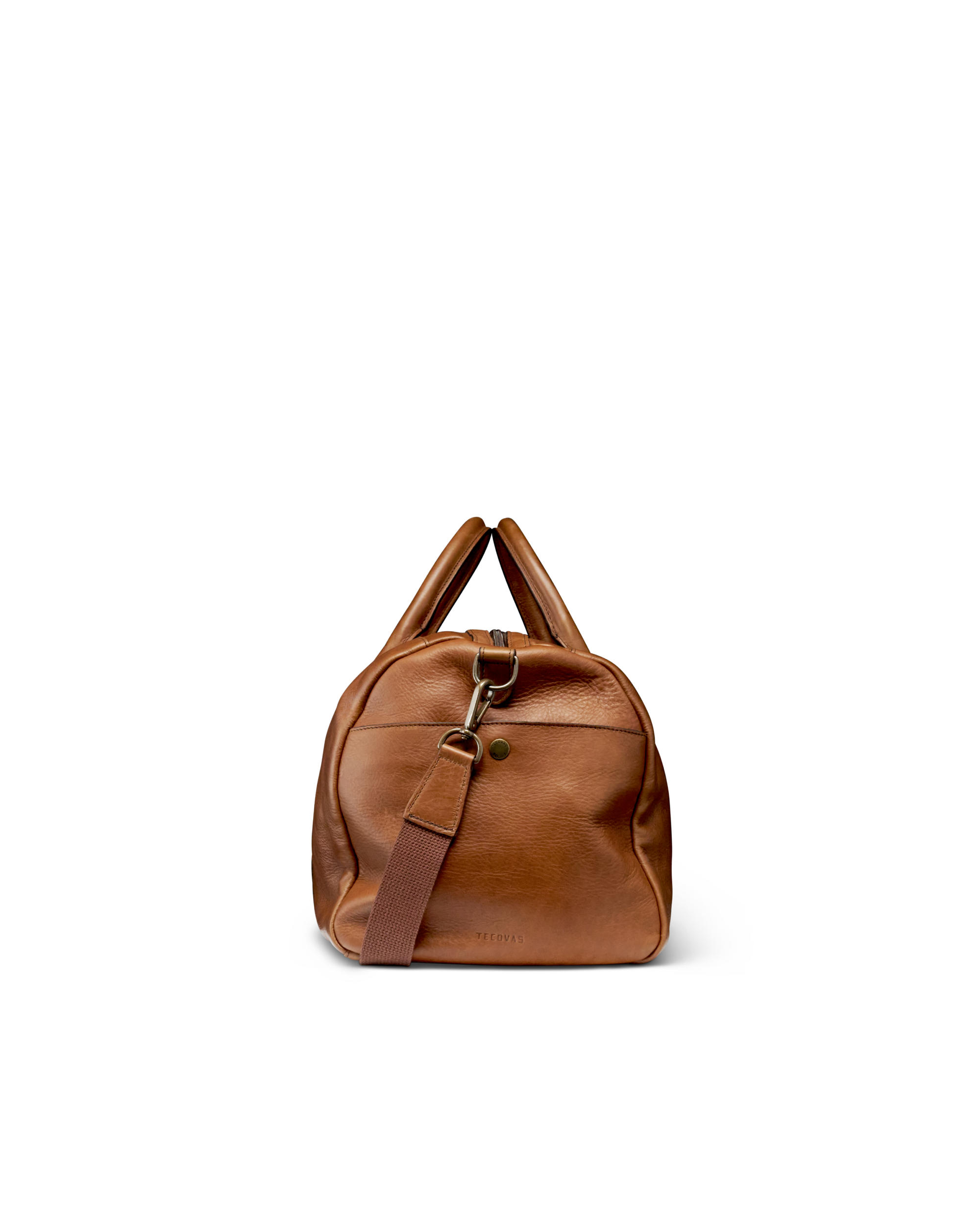 View of Lightweight Leather Duffle - Heritage Tan