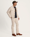 Full view of Men's Everyday Standard Jeans - Natural on model