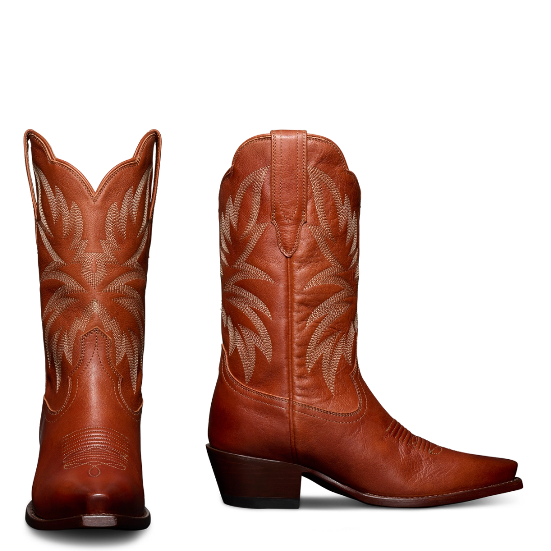 Vintage Western Cowgirl boots |  The Sadie - Rustic Brown | Tecovas