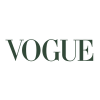 Vogue magazine logo in dark green