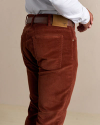 Closeup view of Men's Corduroy Standard Pants - Mahogany