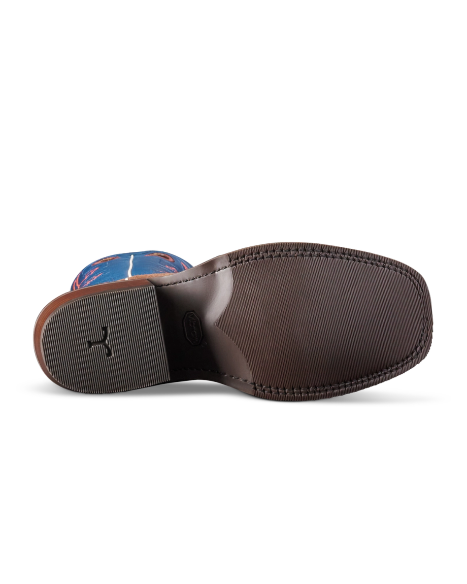 Sole view of The Cody - Earth / Sailor Blue on plain background