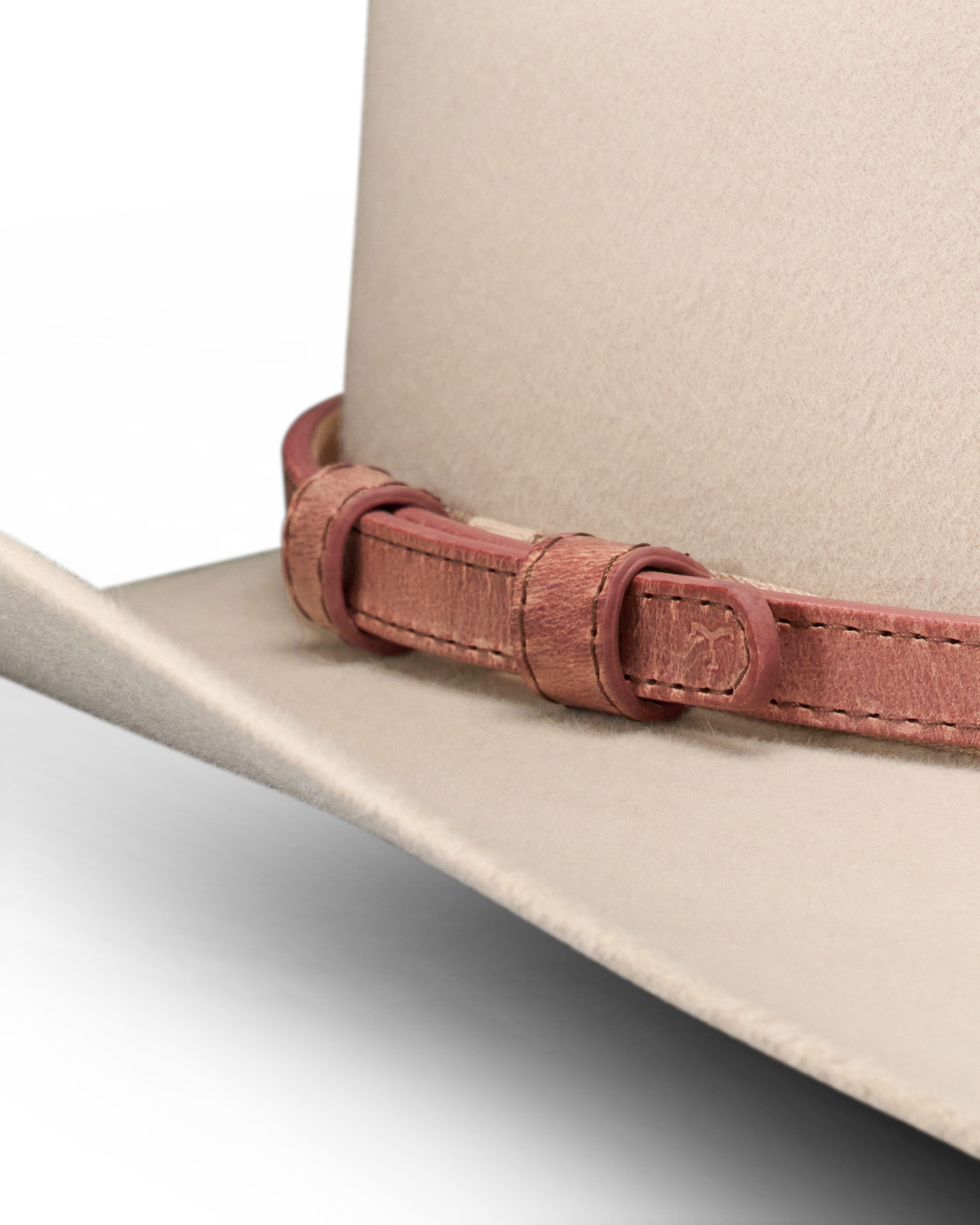 Closeup view of Hat Band - Pink Frost
