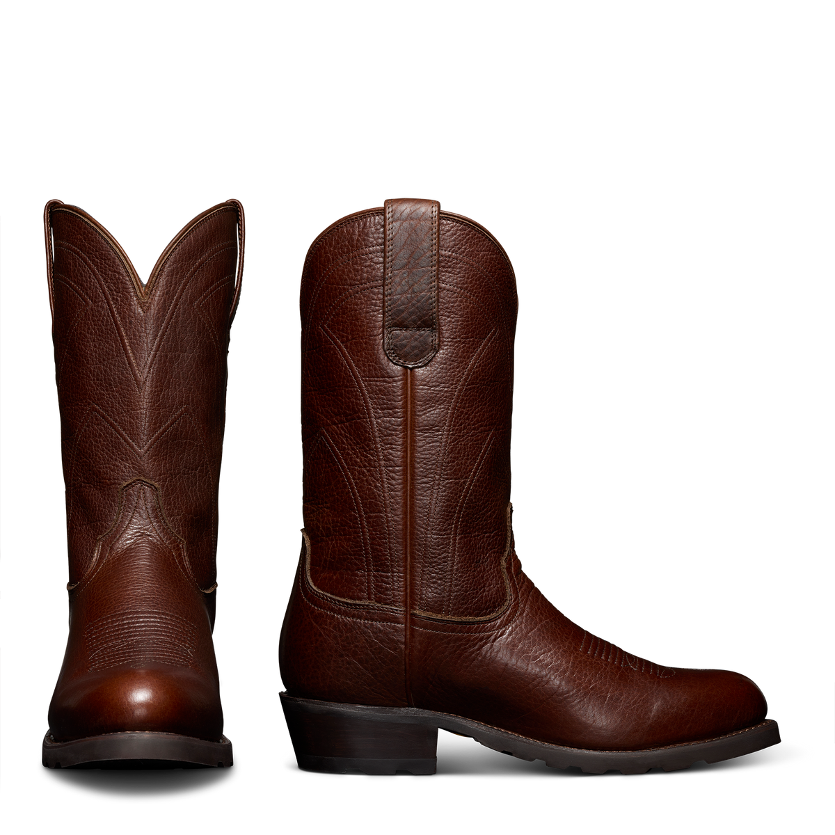 The Bandera in Chocolate Bison - Men's Ranch Boot | Tecovas