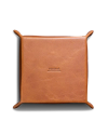 Back view of Valet Tray - Cognac on plain background