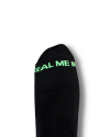View of Deal Me In Mid Calf Sock - Black / Gamblers Green