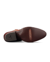 Sole view of The Jane - Saddle Suede on plain background