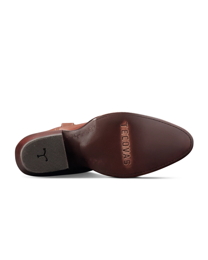 Sole view of The Jane - Saddle Suede on plain background