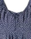 Closeup detail view of Women's L/S Mini Dress - Navy / Bone
