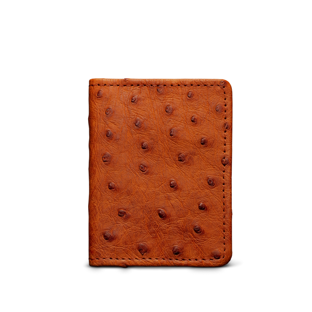 1920s Genuine Ostrich Leather Clutch Purse Handbag Folio Case 