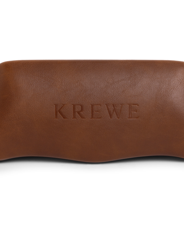 Closeup view of Tecovas x KREWE Austin - Brown