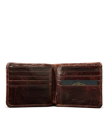 Inside view of Men's Birthday X Billfold - Dark Pecan on plain background