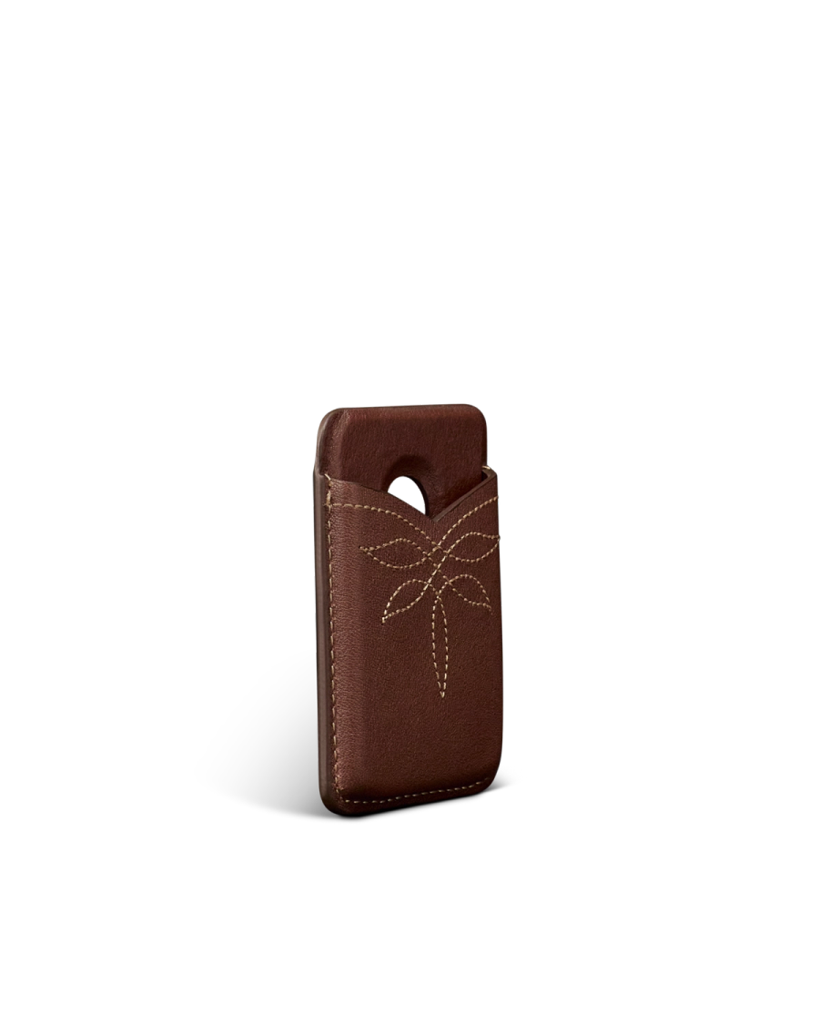 The MagSafe Card Holder - Brown cowhide | Tecovas