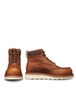 Pair view of The LH WP Moc Comp Toe Work Boot - Saddle Cowhide on plain background