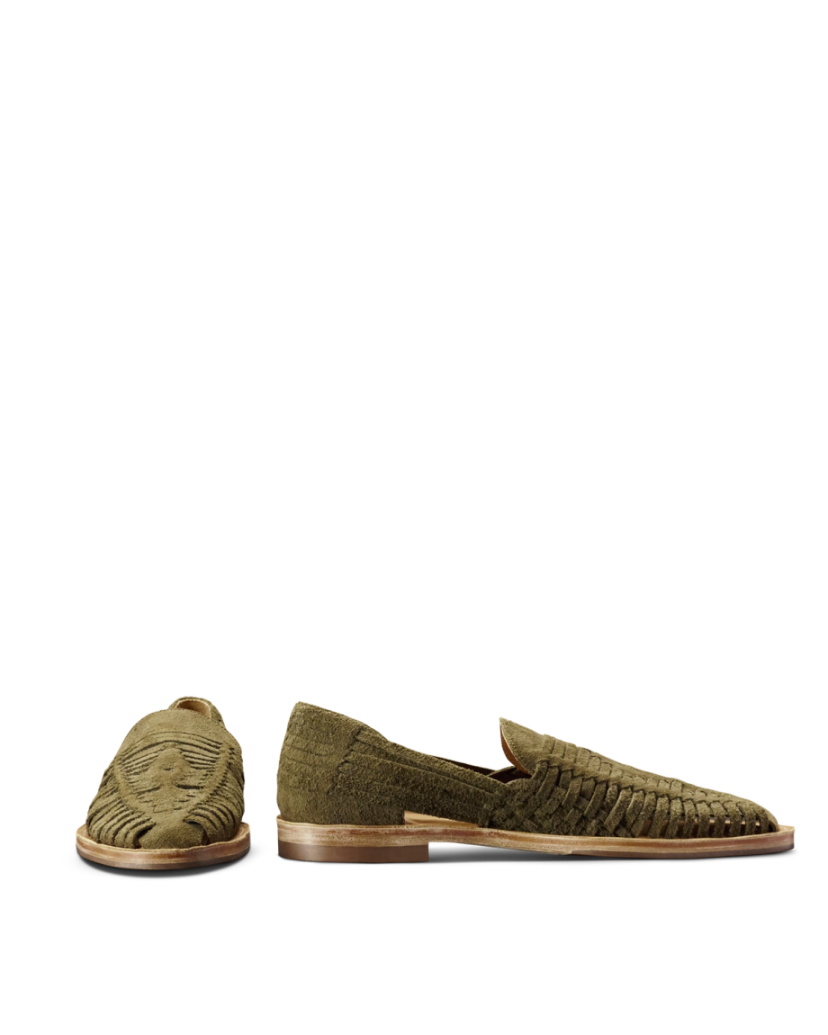 Pair view of The Mateo - Burnt Olive Roughout on plain background