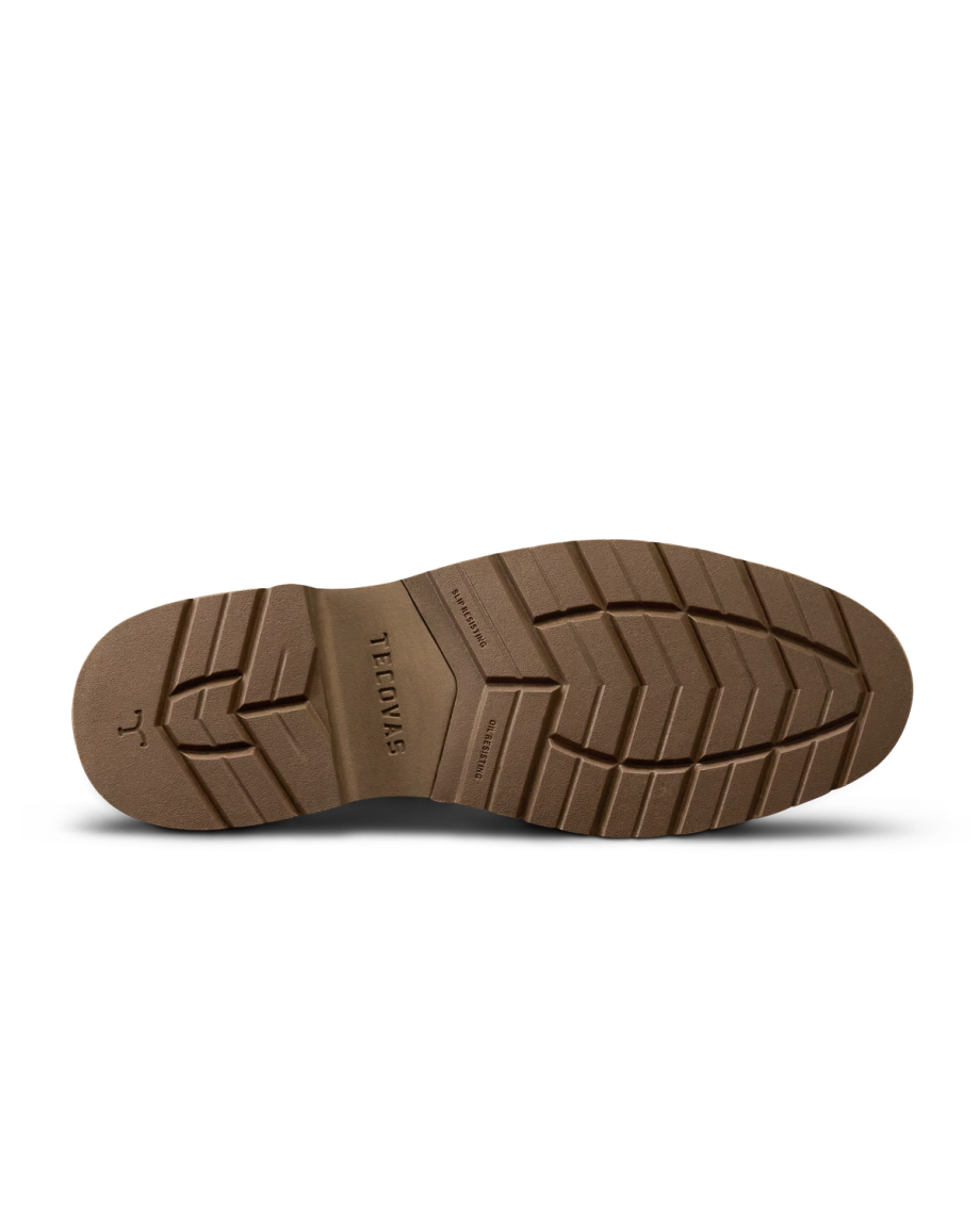 Sole view of The Rugged Chelsea - Canteen Cowhide on plain background