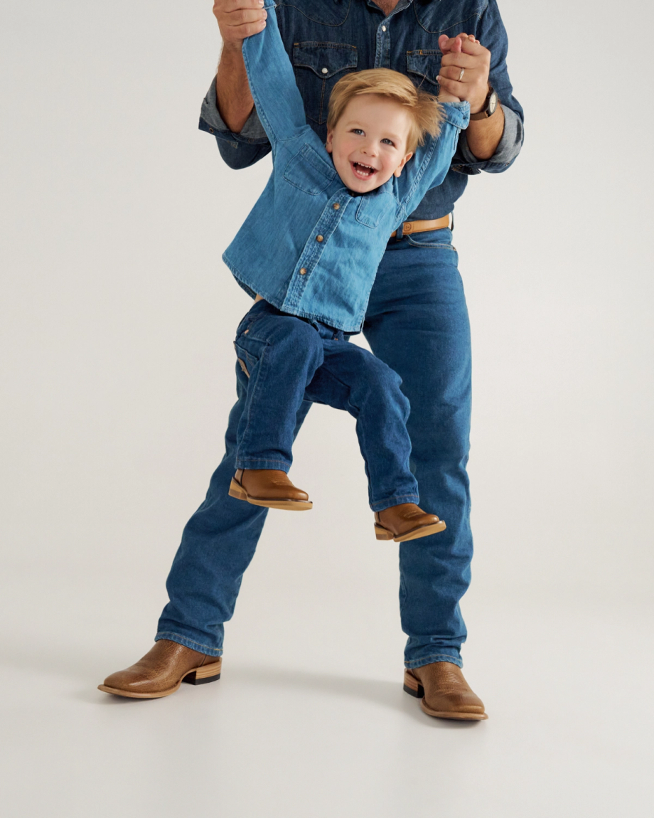 View of The Doc Toddler - Tan Goat