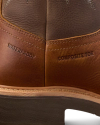 Toe view of LongHaul Waterproof Square Composite Toe Work Boot - Saddle / Fossil on plain background