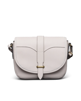 Front view of Women's Sierra Saddle Bag - Antique White on plain background