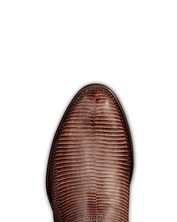 Toe view of The Nolan - Cask Lizard on plain background