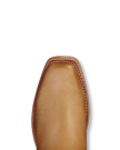 Toe view of The Charlie Wide Calf - Camel Cowhide on plain background