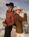 Woman and Man wearing Cowboy Hats